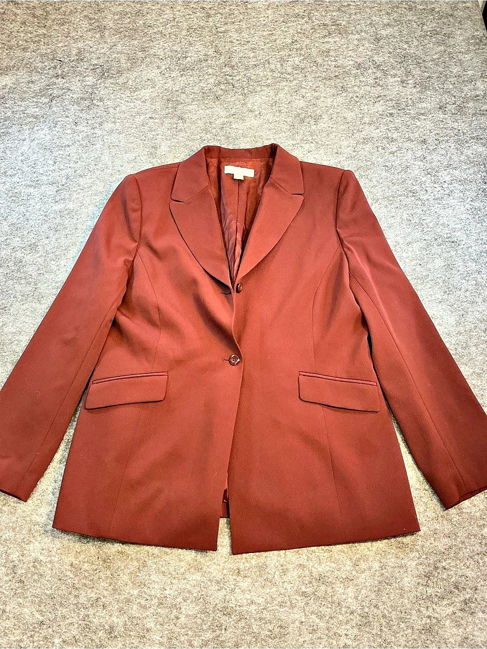 Casual Corner Women's Blazer in Red Like New Size 14